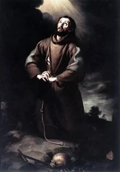 Der heilige Franz von Assisi im Gebet